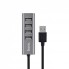 USB-хаб Hoco HB1, 4 порти USB 2.0, алюмінієвий корпус, швидкість передачі до 480 Мбіт/с