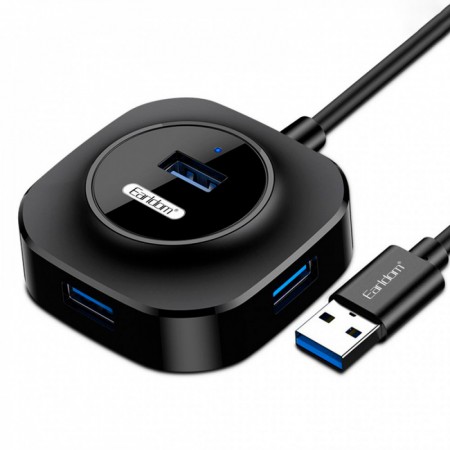 USB хаб Earldom ET-HUB06, 4xUSB 3.0, 1xType-C, Plug and play, скорость передачи до 480 Мбит/с
