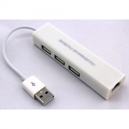 USB хаб DX129, LAN+USB 3.0, 3 порти USB 3.0, підтримка Gigabit Ethernet