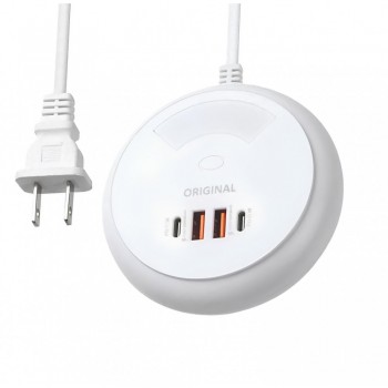 Швидка зарядка Noobiggi NB, 2 Type-C, 2 USB, 35W PD, чорна