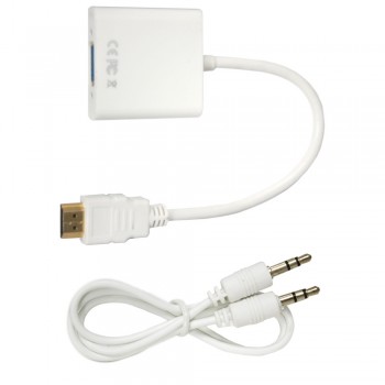 Перехідник HDMI на VGA з аудіо, Baseus White
