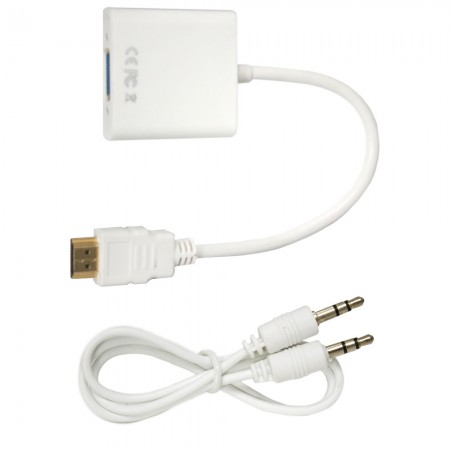 Перехідник HDMI на VGA з аудіо, Baseus White