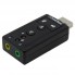 Звукова карта USB 2.0 Veron 7.1, підтримка стереозвуку, сумісність з Windows та Mac