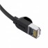 Сетевой кабель Baseus High Speed RJ45 Gigabit Ethernet CAT6 плоский, 5 м, черный, скорость передачи данных до 1000 Мбит/с, коннекторы из бескислородной меди