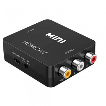Перехідник HDMI-AV, підтримка 1080p, для телевізорів та проекторів