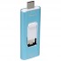 Картридер OTG SMART Type-C/USB для MicroSD, синій