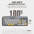 Клавіатура K100 Double, бездротова, чорна/біла
