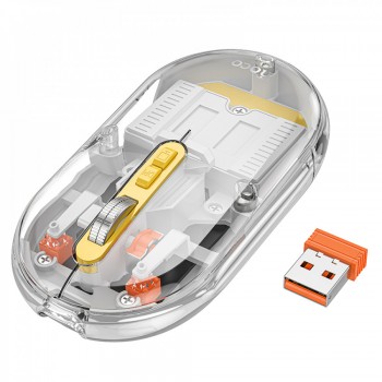 Бездротова комп'ютерна миша Hoco GM35, Космічний сірий, 1600 DPI, ергономічний дизайн