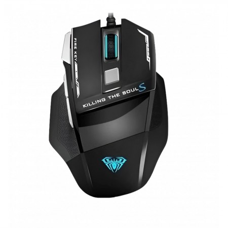 Провідна комп'ютерна миша Mixie S12, чорна, оптична, 3200 DPI