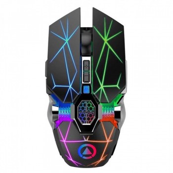 Загальна комп'ютерна миша Redragon G607, бездротова, чорна, 6 кнопок, RGB підсвітка