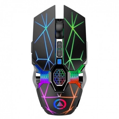 Загальна комп'ютерна миша Redragon G607, бездротова, чорна, 6 кнопок, RGB підсвітка