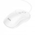 Провідна оптична миша HOCO GM13, біла, роздільна здатність 1000/1600 dpi, 3 кнопки