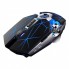 Загальна комп'ютерна миша Redragon G607, бездротова, чорна, 6 кнопок, RGB підсвітка
