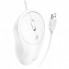 Провідна оптична миша HOCO GM13, біла, роздільна здатність 1000/1600 dpi, 3 кнопки