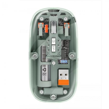 Игровая мышь Printme M233, прозрачная, оптическая, амбидекстрическая