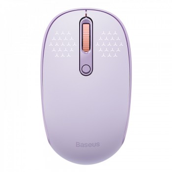 Безпровідна комп'ютерна миша Baseus F01B, фіолетова, 20 м дистанція передачі, 800/1200/1600 DPI Безпровідна комп'ютерна миша Baseus F01B, фіолетова, 20 м дистанція передачі, 800/1200/1600 DPI
