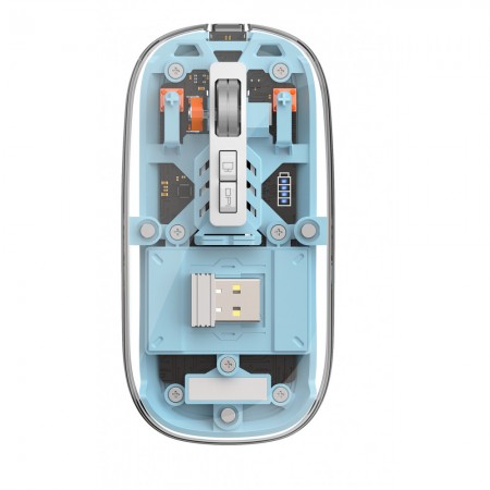 Безпроводна комп'ютерна миша WiWU WM105, синя, Bluetooth, сумісна з MacBook та iPad, до 1 місяця автономності