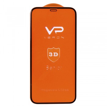 Захисне скло Veron 3D Curved Senior для iPhone 12 Mini 5.4", чорне, олеофобне покриття, високоякісні матеріали