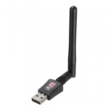 USB WiFi Wireless Adapter 802.11n/g/b 150Mbps МТ7601, зовнішня поворотна антена, до 100 метрів, підтримка Windows та Linux