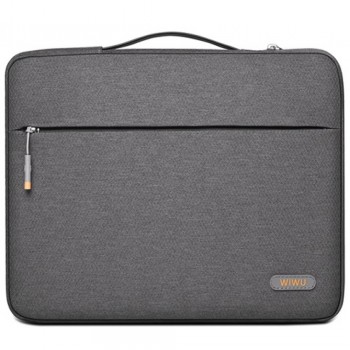 Сумка для ноутбуків macbook 15.6" wiwu pilot sleeve — сірий