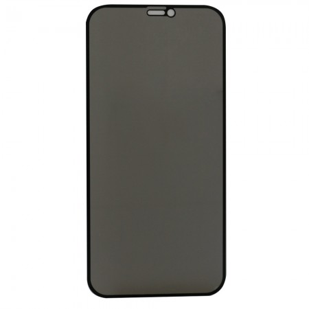 Захисне скло Veron Privacy 3D для iPhone 12/12 Pro 6.1", матове чорне