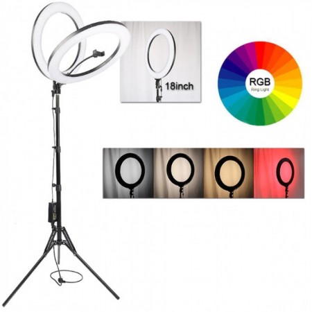 Кольцевая LED лампа Veron RGB 45 см MJ-45