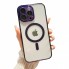 Захисний чохол для iPhone 13 Clear Magnetic TPU+PC, фіолетовий