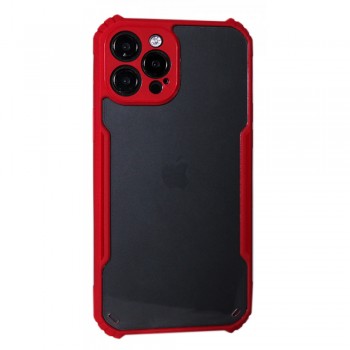 Защитный чехол для iPhone 12 Pro Max Bracket TPU Plastic Case, красный