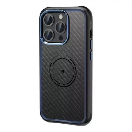 Защитний чохол для iPhone 15 Pro Rock Kevlar Series з MagSafe, титановий синій, ударостійкий, тонкий дизайн