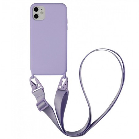 Захисний чохол для iPhone 13 Pro Max Cord Silicone Case, бузковий