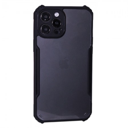 Захисний чохол для iPhone 12 Pro Max Bracket TPU Plastic Case, чорний