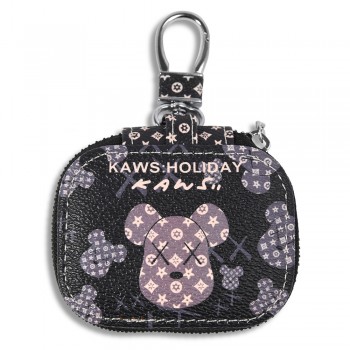 Універсальна сумка для навушників Robot Style, чорна, водовідштовхувальна, з захисним карманом для кабелю