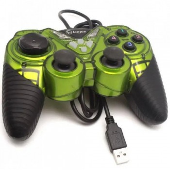 Провідний джойстик LANJUE L2000, USB інтерфейс, сумісність з Windows 9X/10, 10 програмованих кнопок