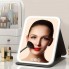 Дзеркало для макіяжу у дорогу Folding makeup mirror 806, з LED підсвіткою, акумулятор чорний колір