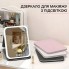 Дзеркало для макіяжу у дорогу Folding makeup mirror 806, з LED підсвіткою, акумулятор чорний колір
