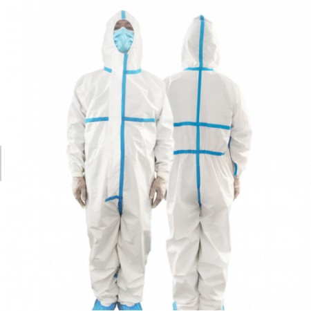 Захисний комбінезон Blue Line, багаторазовий, спанбонд, захист від бруду та рідин, зручна посадка