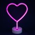 Ночной светильник Neon Lamp series Heart, розовый