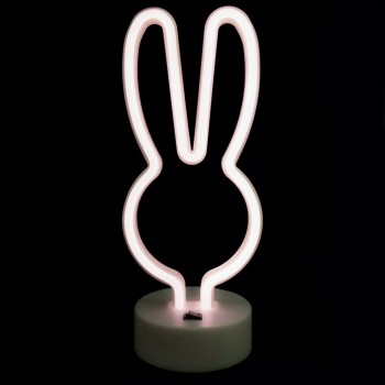 Нічний світильник Neon Lamp series Bunny, білий заєць