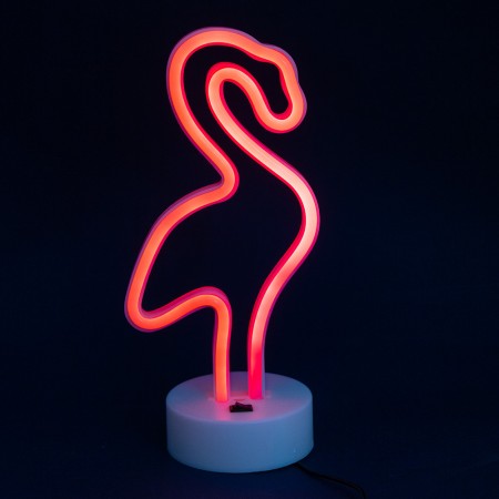 Нічний світильник Neon Lamp series Flamingo, червоний фламінго