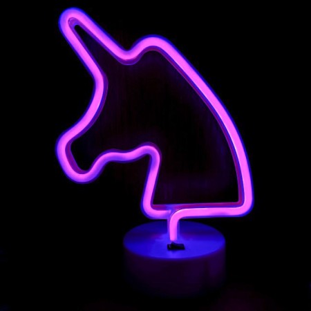 Нічний світильник Neon Lamp series Unicorn, рожевий