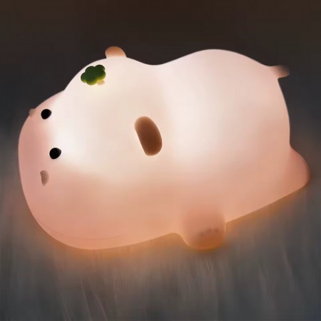 Нічний світильник Baby Hippo A002, LED, регульована яскравість, сумісність з USB