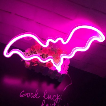 Нічний світильник Neon Sign Bat