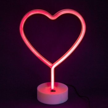 Нічний світильник Neon Lamp series Heart, червоний