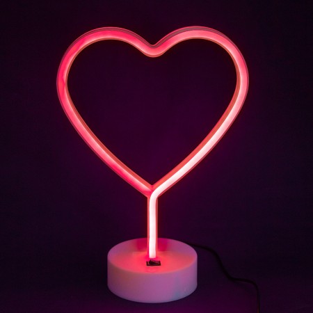 Ночной светильник Neon Lamp series Heart, красный