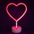 Ночной светильник Neon Lamp series Heart, красный