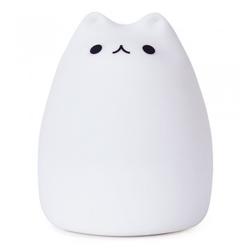 Нічний світильник Little Cat Design 02, силіконовий, багатоколірний