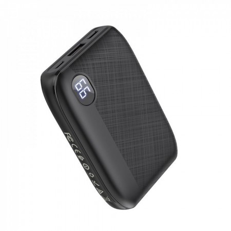 Power Bank 10000 mAh Hoco J531 - Повербанк с Micro-USB/Type-C входом, 2A выходом, огнеупорный, 256г, размеры 97*66*25мм