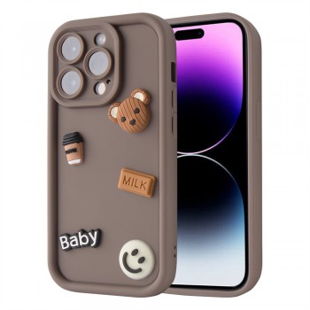Захисний чохол для iPhone 15 Pro Max Be Happy Baby Silicon Case