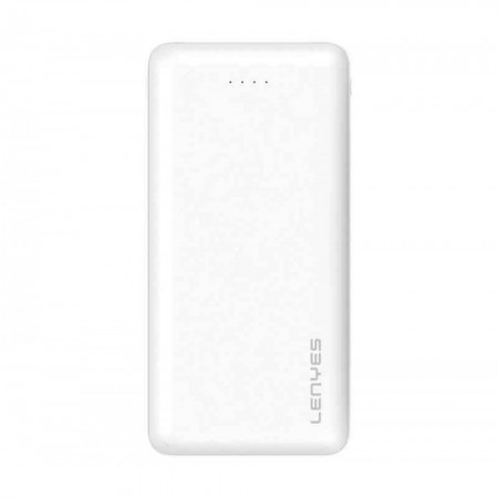 Повербанк 20000 mAh Lenyes PX290 – Полімерний літій-іонний, 2 USB-виходи (швидка зарядка 2,1 А), micro USB та Тип C, з захисною мікросхемою та світлодіодним індикатором.