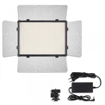 Лампа видеосвіт LED P900 Veron, 900 Вт, регульована яскравість, охолодження, кольорова температура 3200-5600K